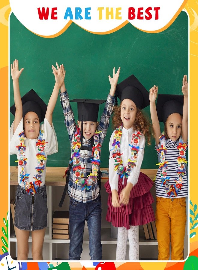 Feifeiya Preschool Graduation Candy Lei 2025 Making Kit Include 288Pcs Flower 6 Pcs Mesh Bag 3 Rolls of Ribbon 48Pcs Card 60Pcs Wooden Clamps Bulk for Kindergarten Party Supplies Gift Craft - Image 5